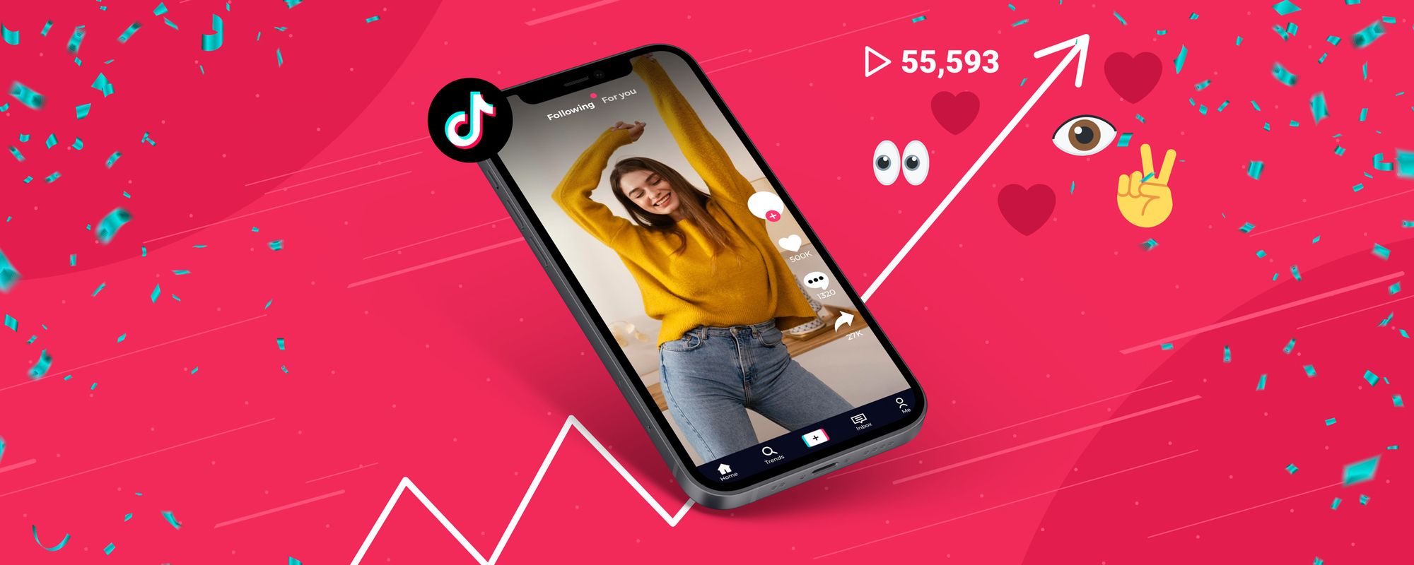 Image of TikTok on a phone to show a creator getting more TikTok views.