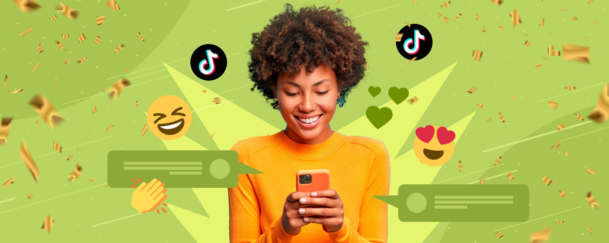 Creator looking happy at having grown their TikTok followers.