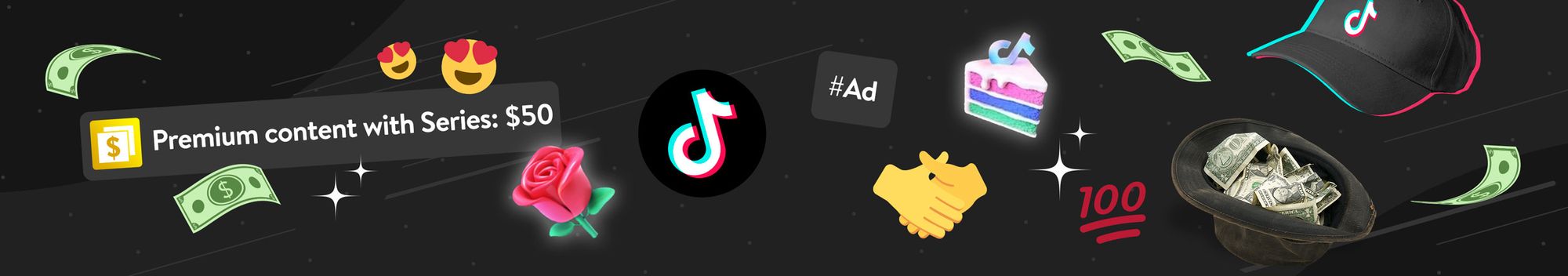 Examples of ways creators can make money from TikTok.