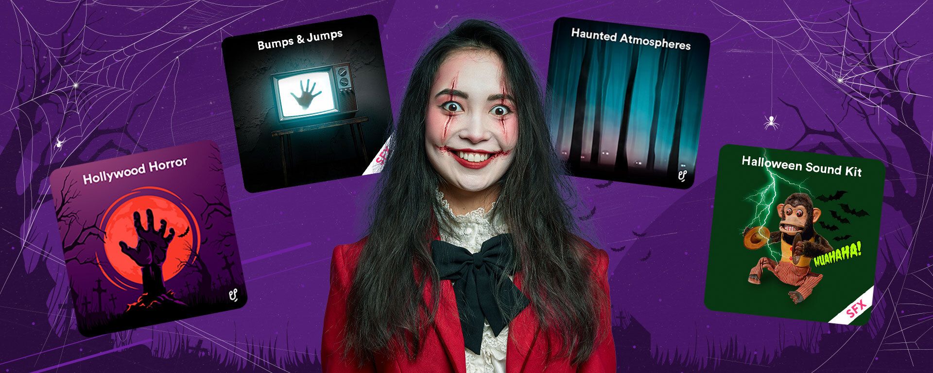 Content creator happy that they have download royalty-free Halloween music from Uppbeat.