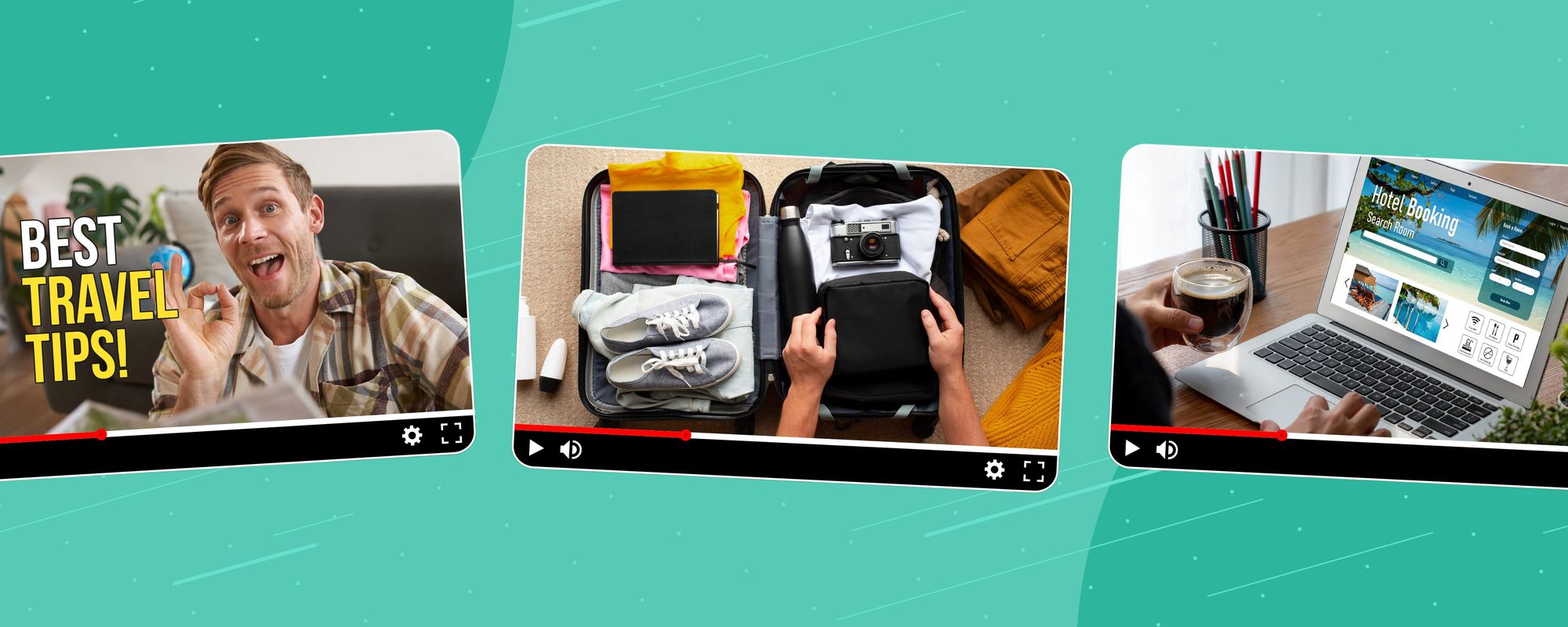 Examples of different travel content ideas that feature looking behind the scenes of life on the road.