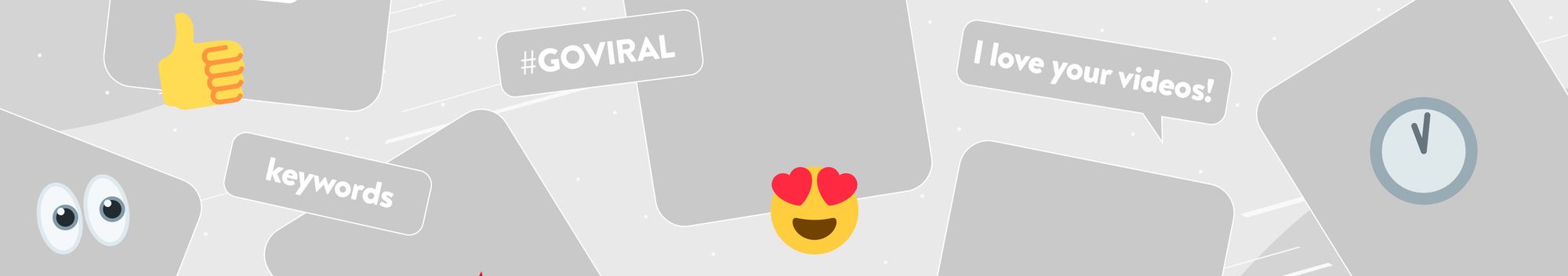 Images and emojis related to how to get more views on YouTube Shorts.