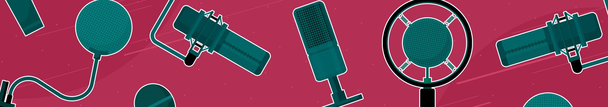 An image showing illustrations of some of the best microphones for YouTube videos.