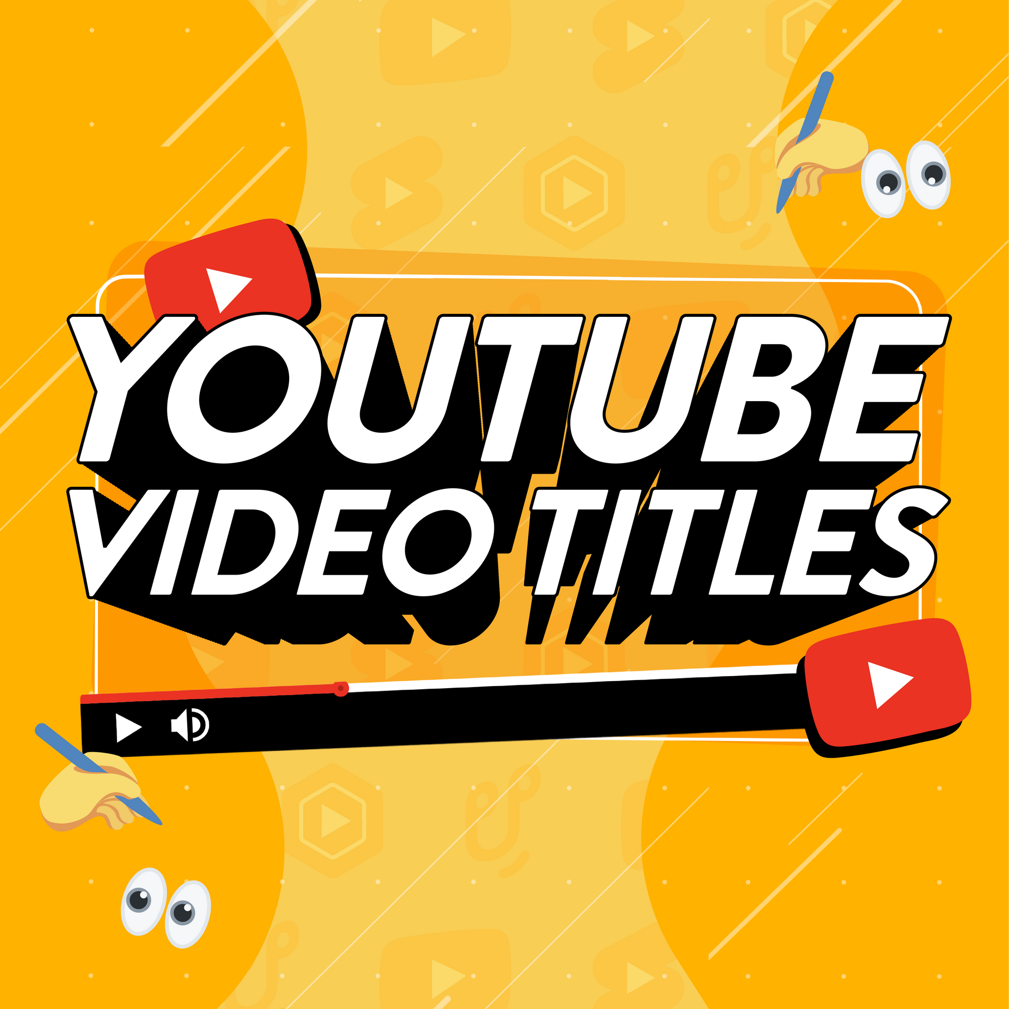 Image featuring a YouTube video and the platform's logo with 'YouTube Video Titles' over the top.